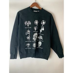 Obey Flower Packet Hook Up Set Sweatshirt Black Small